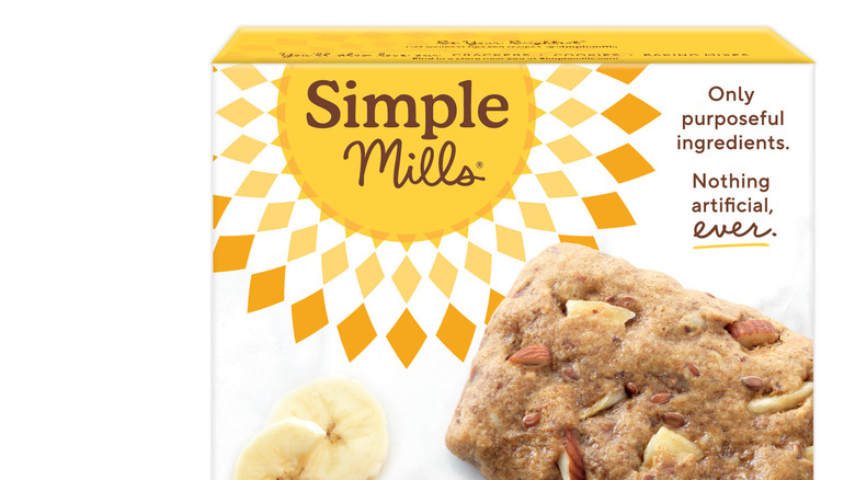 Simple Mills banana bread bar box on white background