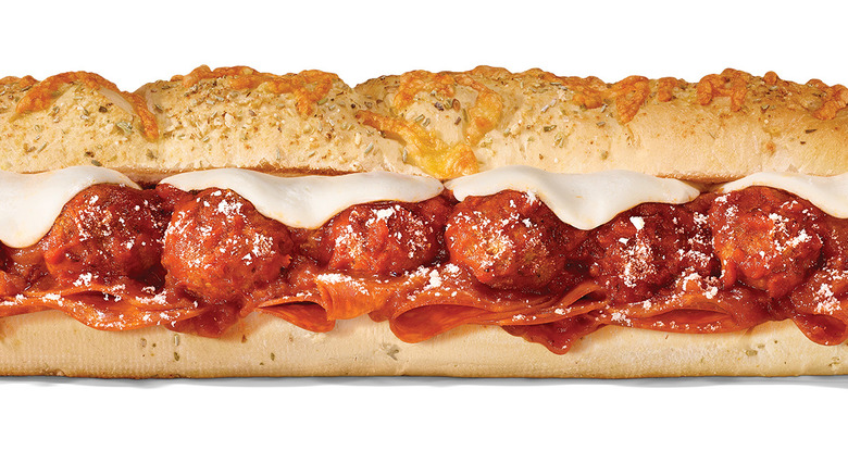 Subway The Boss Sub footlong on white backdrop
