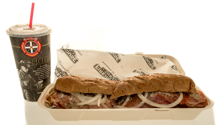 A Firehouse Subs meal on a white background