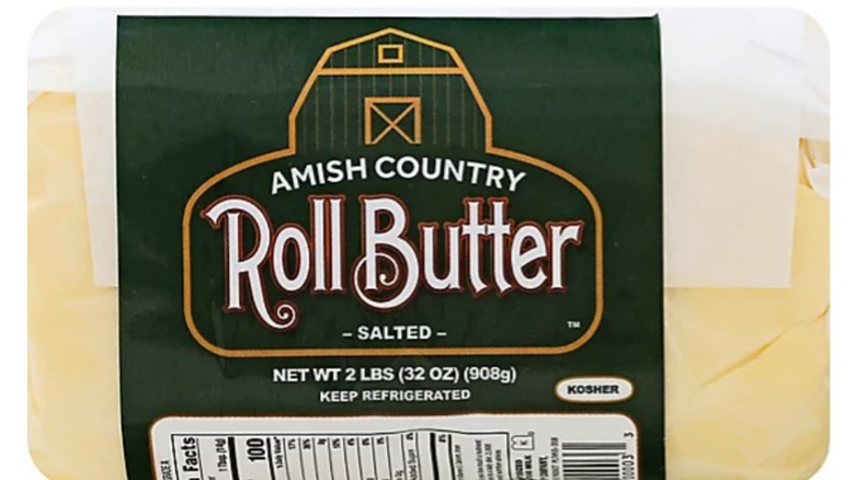 Amish Country Roll Butter Salted  package on a white background.