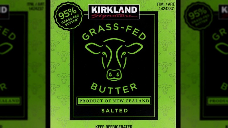 Kirkland Signature Grass-Fed Salted Butter package