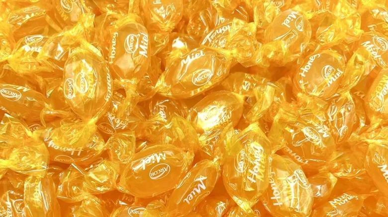 Group of individual Arcor's Honey Filled Candies