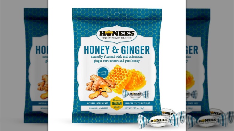 View of Honees Honey & Ginger Candies