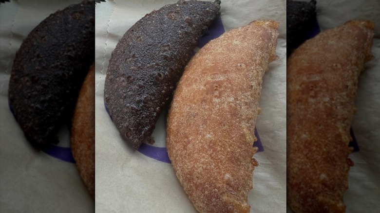 The Caramel and Chocolate Fudge Empanadas from Taco Bell.