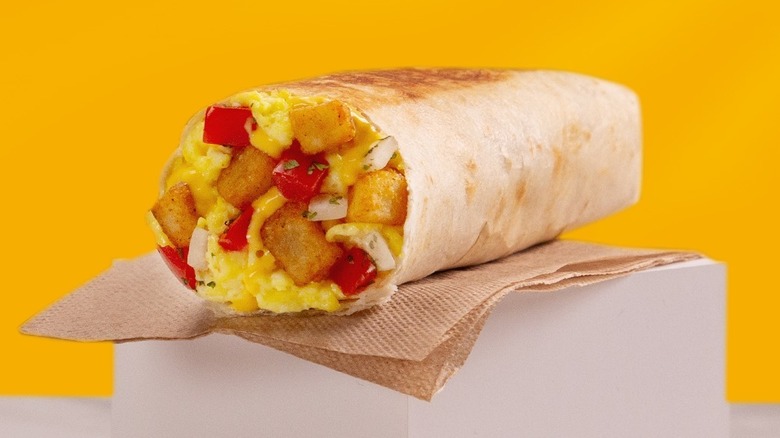 Taco Bell potato fiesta wrap