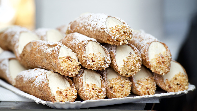 Stack of cannoli