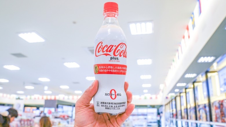 A bottle of Coca-Cola Plus