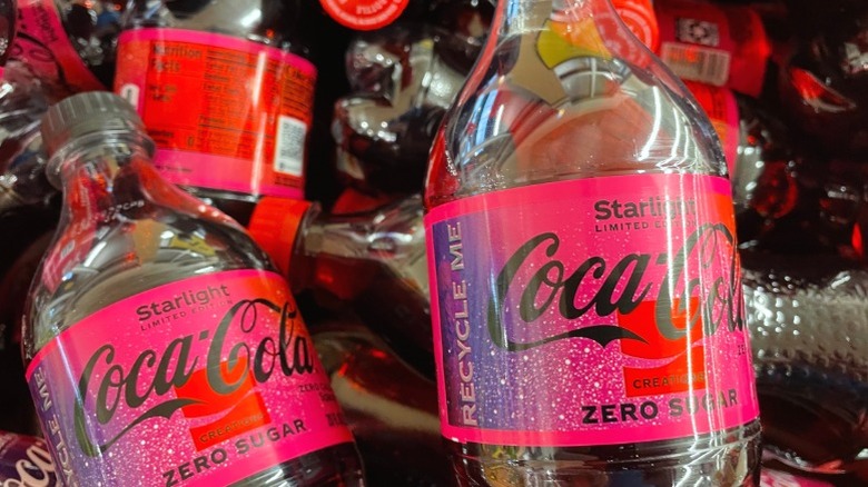 Bottles of Coca-Cola Starlight