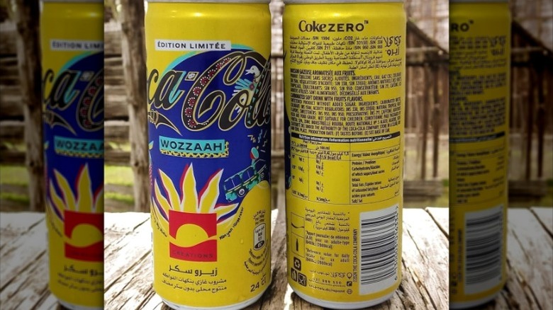Cans of Coca-Cola Wozzaah