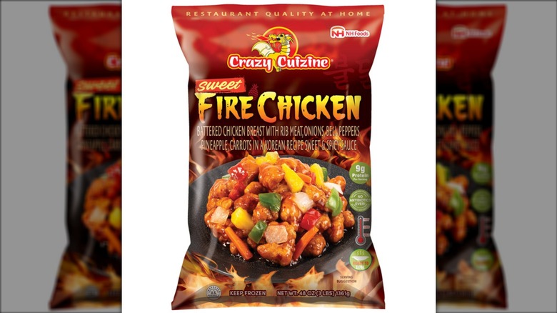 Crazy Cuizine Sweet Fire Chicken on a white background.