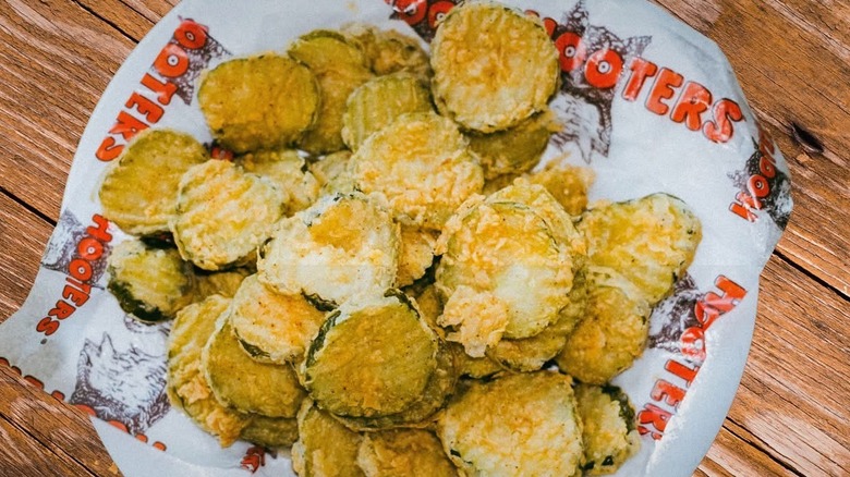 Plate of Fried Pickles at Hooters