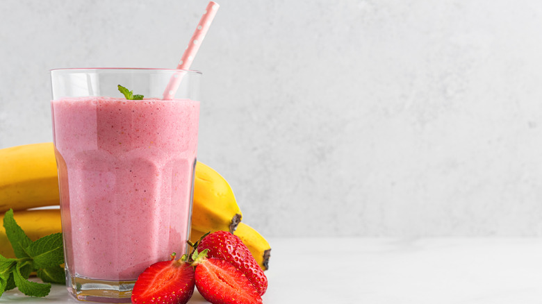 Strawberry and banana smoothie