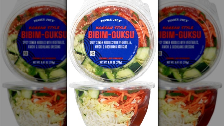 Trader Joe's Korean Style Bibim-Guksu on a white background.