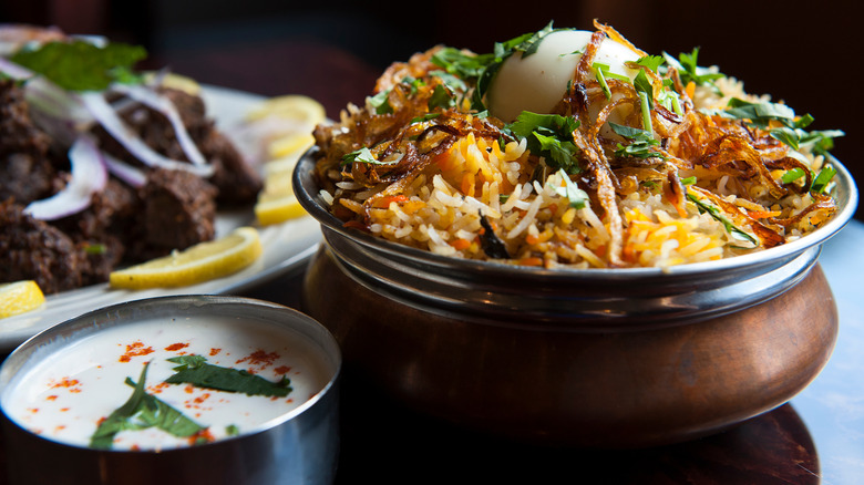 Bowl of biryani