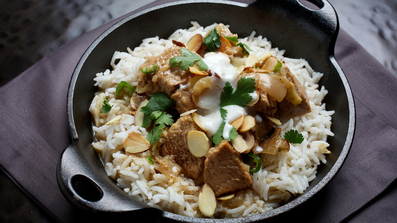 Korma with rice
