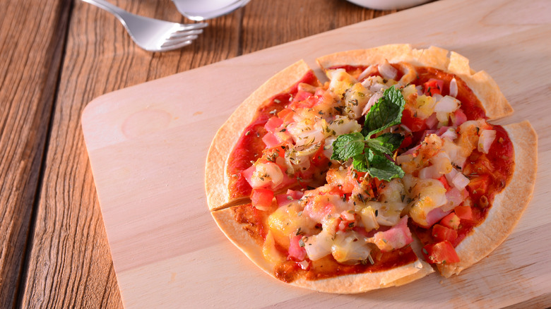 tortilla pizza