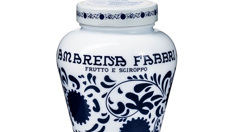 Jar of Fabbri Amarena cherries from Eataly