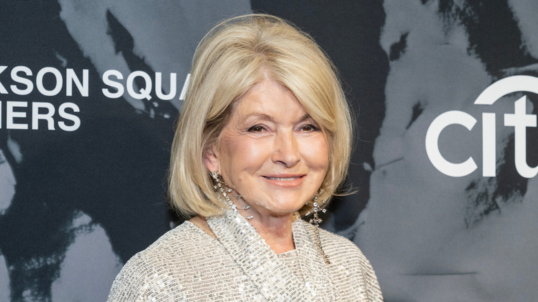Martha Stewart smiling at a red carpet event