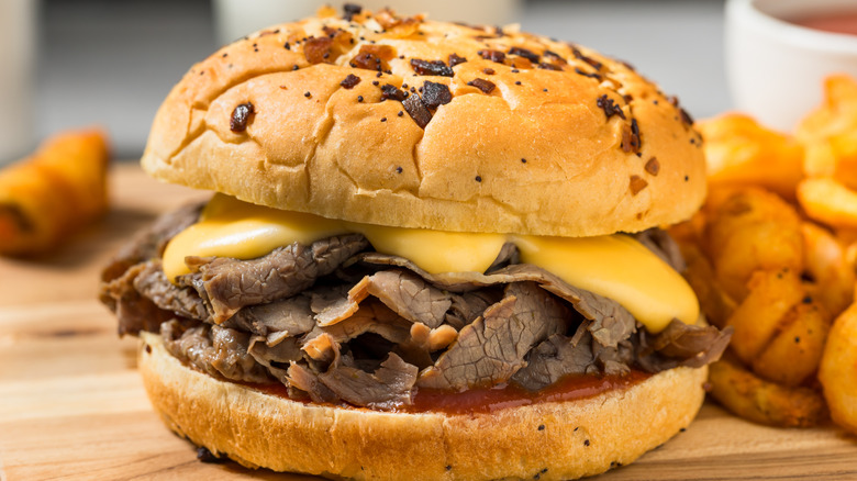 Beef 'n Cheddar sandwich from Arby's