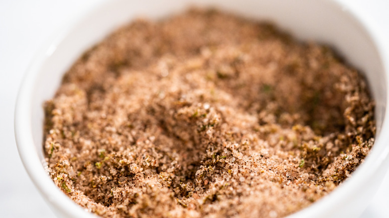 A bowl with chili lime salt