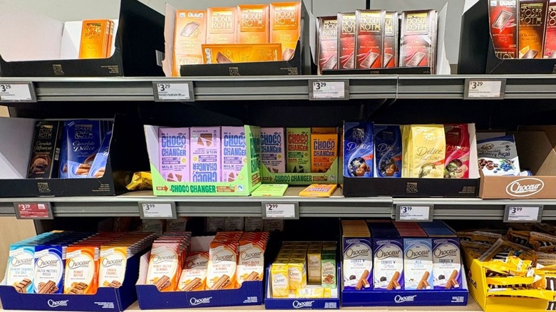 candy aisle at Aldi