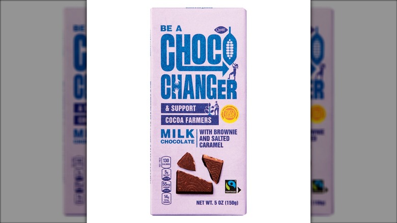Choceur Choco Changer milk chocolate bar with brownie and salted caramel