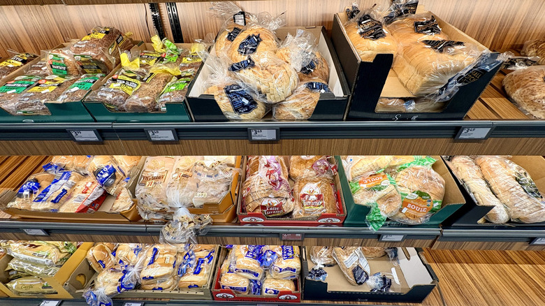 Aldi aisle featuring baked goods