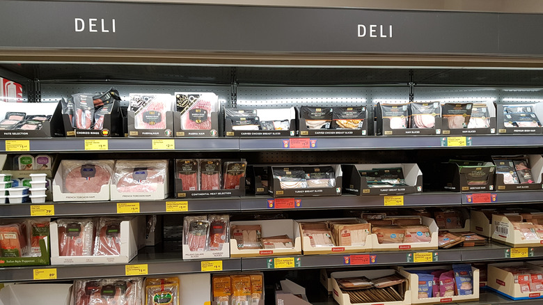 The deli section of an Aldi location.