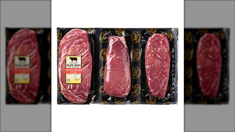 Aldi three pack of petite sirloin steak