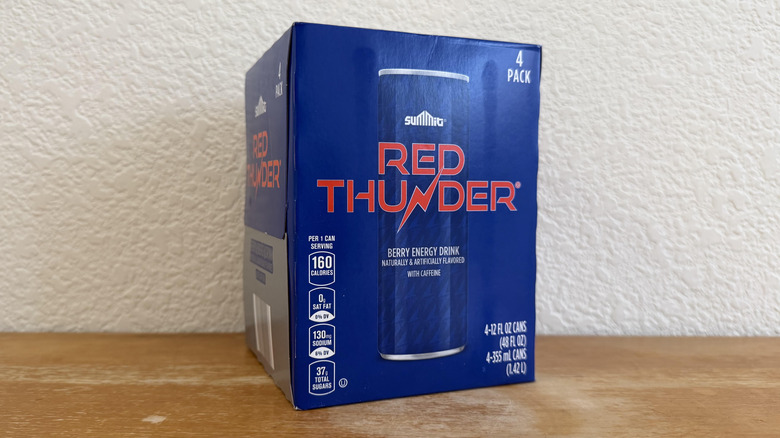 four-pack box of Red Thunder