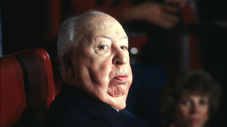 Alfred Hitchcock attends a public event
