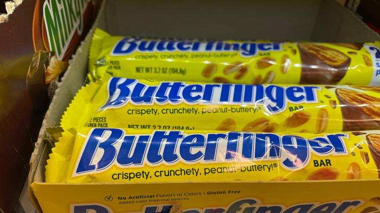 box of Butterfinger candy bars