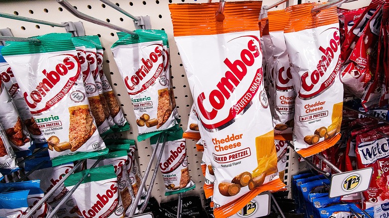 combos snacks on rack in store