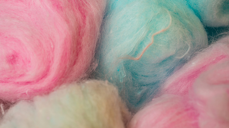 blue and pink cotton candy