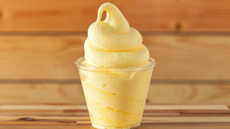 Dole Whip with wooden background