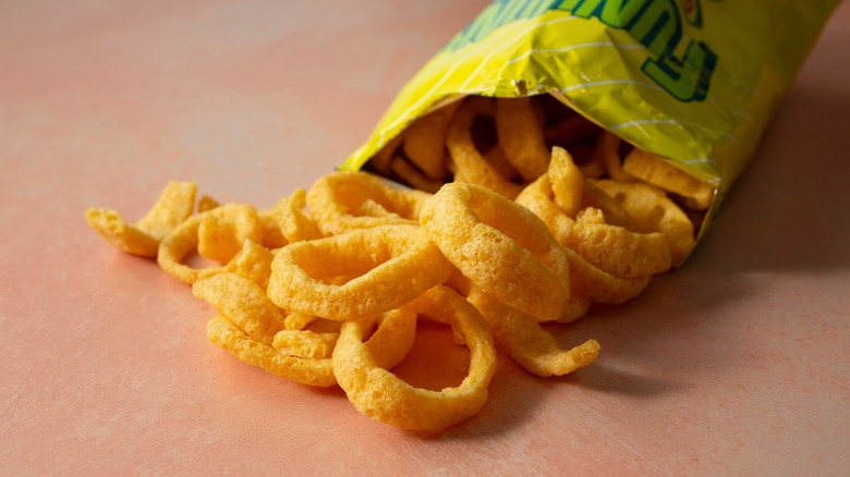 funyuns spilling from bag