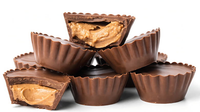 Stack of peanut butter cups