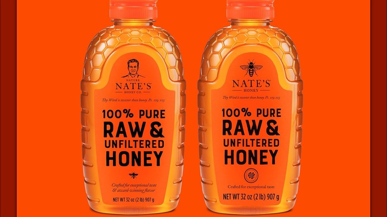 Two bottles of Nate's Honey