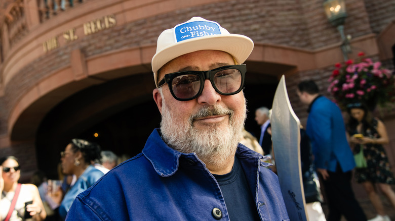 Andrew Zimmern attends The St. Regis Grand Sabrage, celebrating the brand's 120th Anniversary at the Food & Wine Classic at The St. Regis Aspen Resort