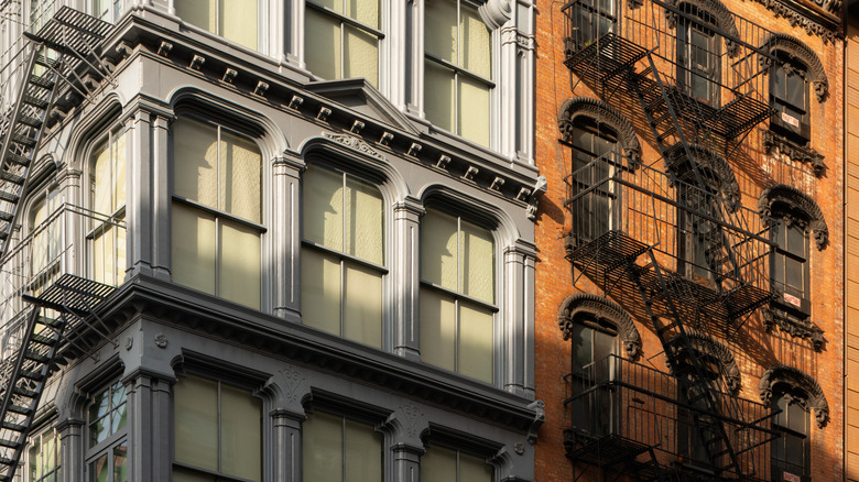 Brick buildings in SoHo, NY