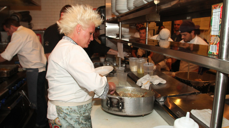 Anne Burrell cooking