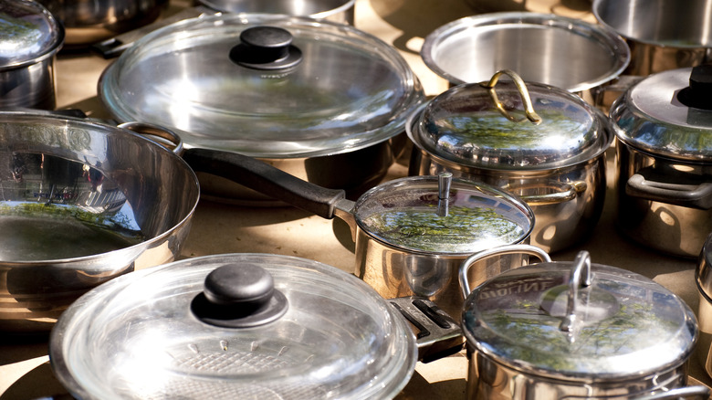 asssorted pots and pans