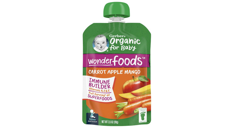 Gerber Organic Carrots, Apples and Mangoes