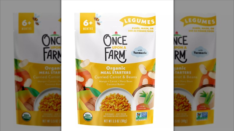 Once Upon a Farm organic curried carrots and beans