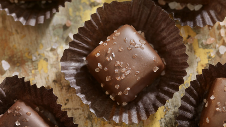 Sea salt chocolates
