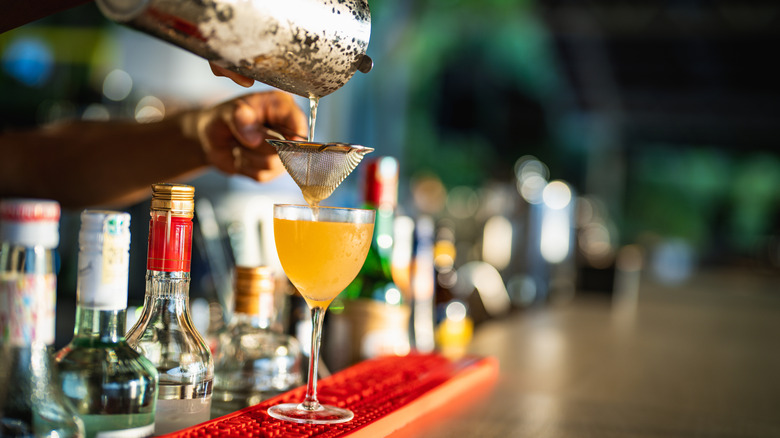 bartender making drink