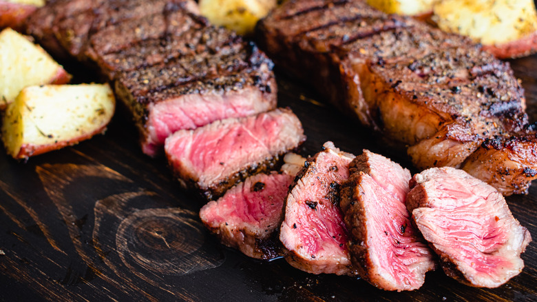 Steak with coffee rub