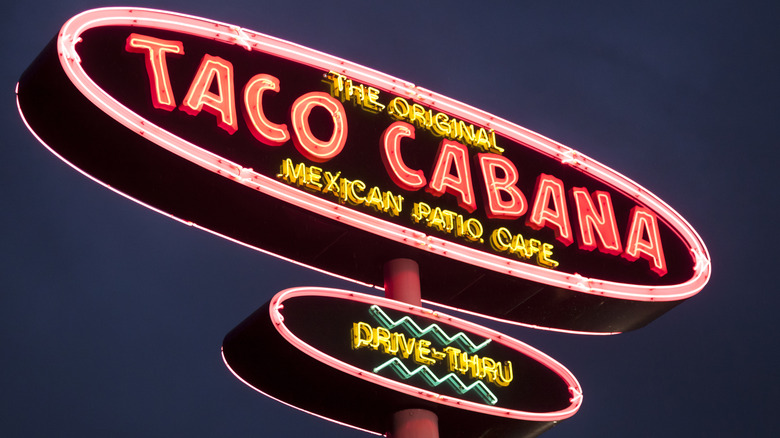Taco Cabana neon sign