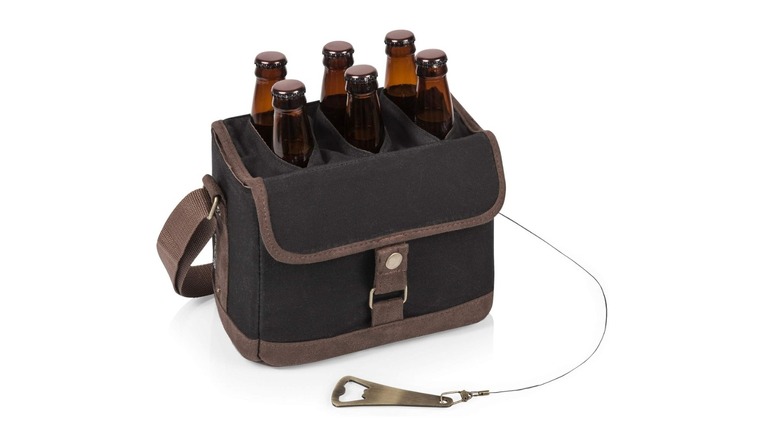 Picnic Time Beer Caddy with Beer Bottle Opener