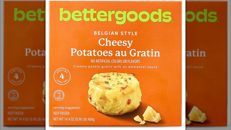 Bettergoods Belgain Style Cheesy Potatoes au Gratin in front of white background